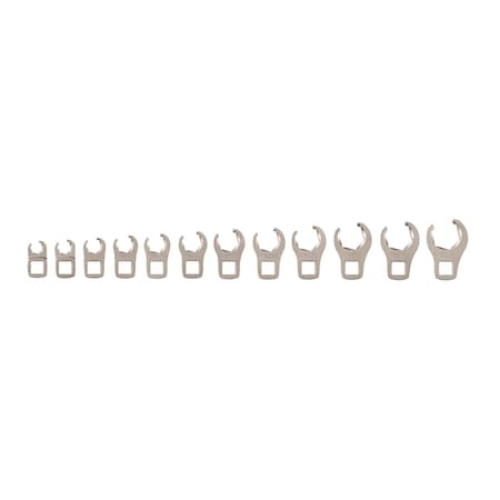 Tekton 3/8 Inch Drive 6-Point Flare Nut Crowfoot Wrench Set, 12-Piece (8-19 mm) WCF90220